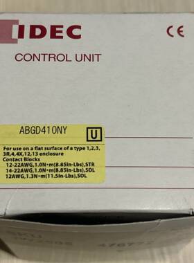 议价IDEC和泉按钮 ABGD410NY 黄色按钮带触点