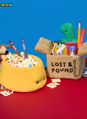 LINE FRIENDS 连我朋友 JOGUMAN HERO 系列桌面收纳摆件 可爱卡通