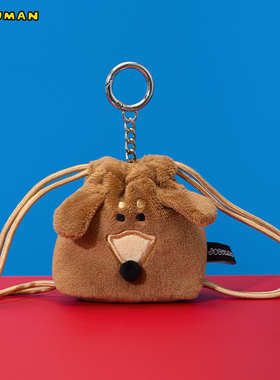 LINE FRIENDS 连我朋友 JOGUMAN HERO 系列WOODY迷你收纳包钥匙扣