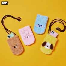 BT21 BABY系列手机包斜挎包 卡通可爱便携毛绒收纳包 女生礼物