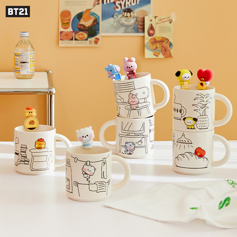 BT21 minini 多功能摆件杯挂装饰 动漫卡通萌趣礼物 LINE FRIENDS 模玩/动漫/周边/娃圈三坑/桌游 动漫水杯/居家/百货 原图主图