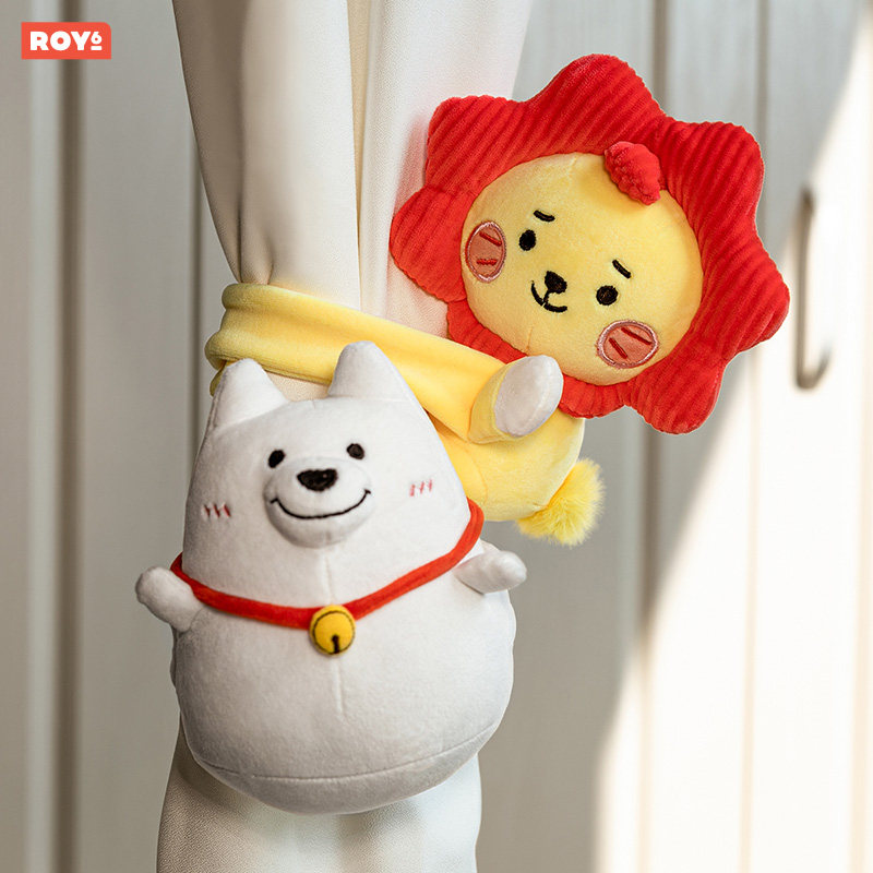roy6莱阳多功能玩偶 卡通可爱萌趣公仔窗帘收拢挂扣