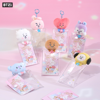 BT21 BEYOND THE JOURNEY 系列毛绒零钱包钥匙扣 LINE FRIENDS