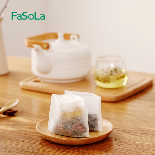 FaSoLa玉米纤维茶包袋一次性茶叶包食品级泡茶袋网滤装茶袋过滤袋