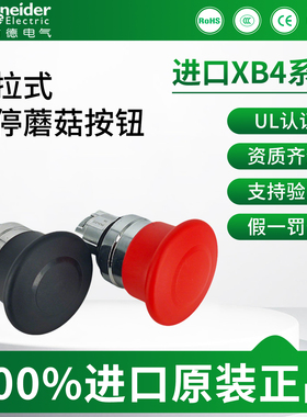 进口原装施耐德蘑菇按钮头ZB4BC2/ZB4BC3/ZB4BC4/ZB4BC5