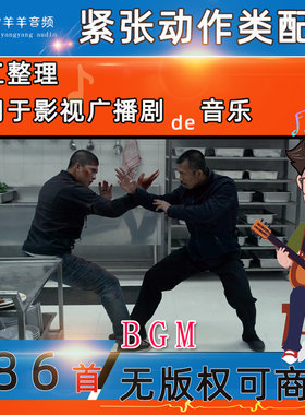 可商用动作紧张配乐追逐战争激情BGM无版权音乐现代威胁背景音乐