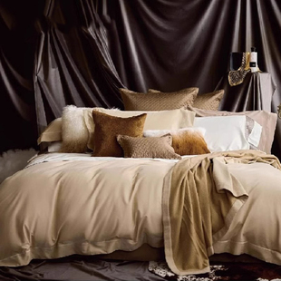 Laviehome廊湾家居YOLANNA欧恋纳羊毛天丝床上床单被套四件套迪南