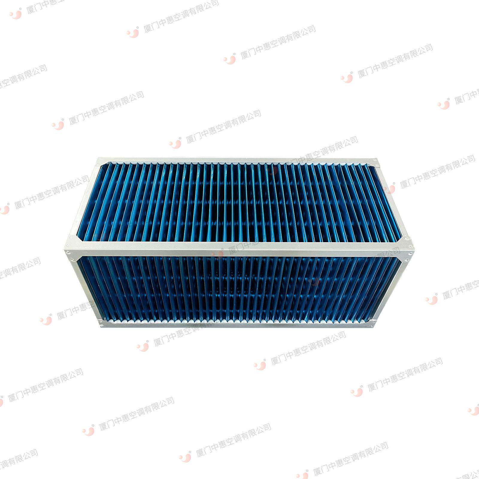 高温锅炉烟气换热器烟囱烟气消白冷凝器气气板式交换器定制