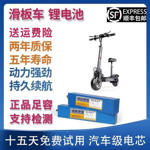 滑板车通用锂电池希洛普36V10.4ah24V小海豚48V折叠代驾车电瓶
