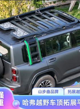 山步曲哈弗H9猛龙H5大狗H6酷狗车顶拓展平台带灯改装越野旅行架