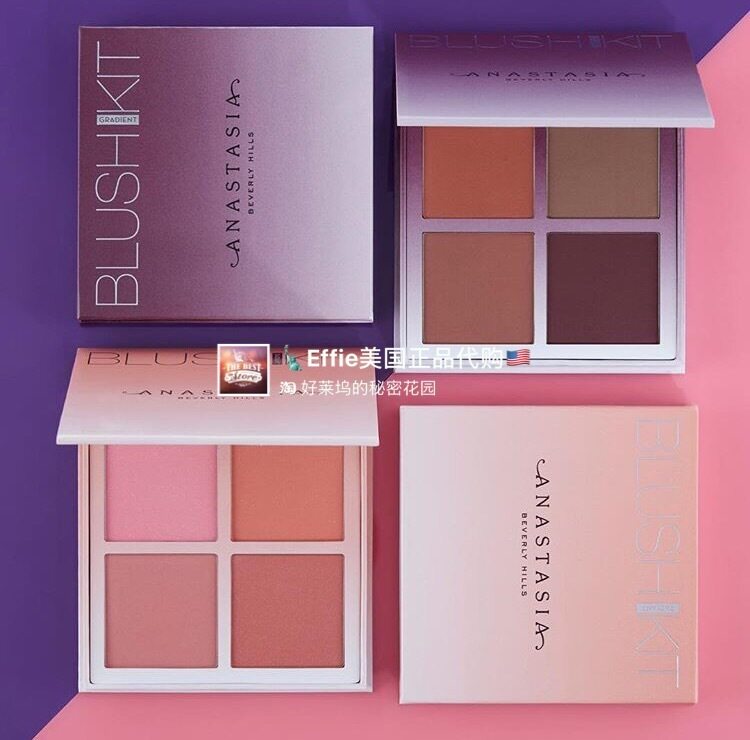 【现货】美国正品Anastasia Beverly Hills 四色修容腮红盘