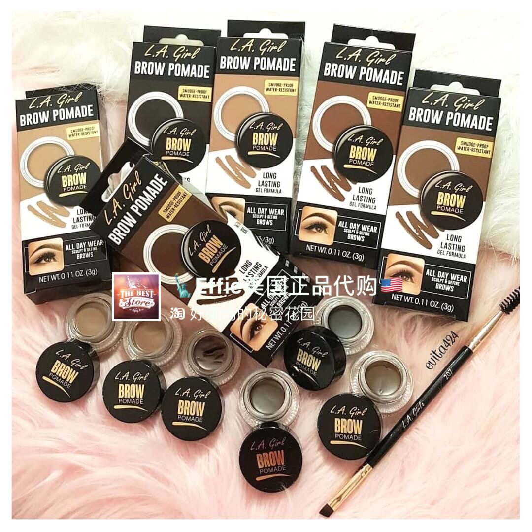 【现货】美代正品L.A. Girl LA GIRL欧美妆持久顺滑防汗眉胶眉膏