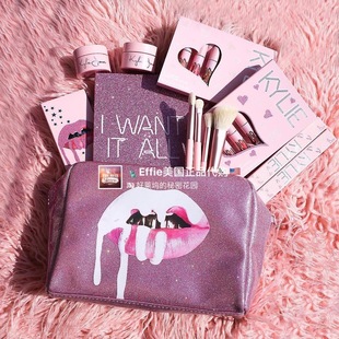 【正品】美国Kylie Birthday生日奢华限量系列 眼影唇彩唇釉套装