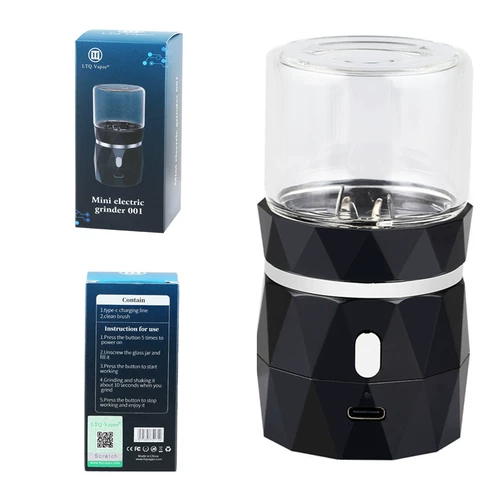 Электрическая шлифовальная шлифовальная машина USB табака -резиновая резиновая портативная травяная раздавивка и измельчение сигареторов мужчин