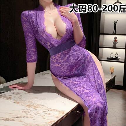 大码180斤晴趣内衣纯欲旗袍袍成人趣味内衣女情小胸护士制服睡衣
