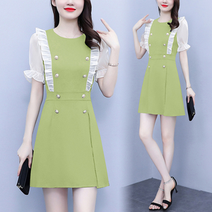 RM8456#夏季新款大码女装靓MM时尚气质修身上衣＋短裤两件套套装