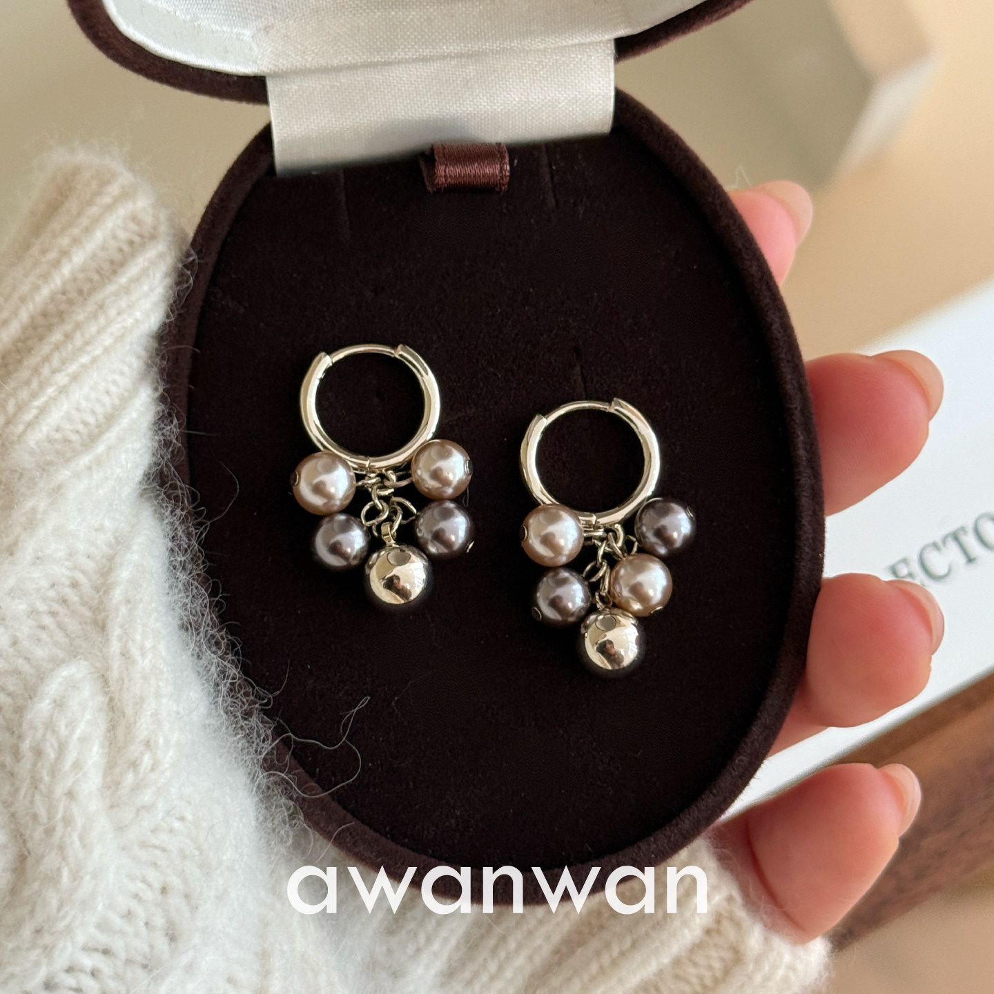 阿婉Wan 曼塔玫瑰葡萄串~秋冬复古新款撞色珍珠流苏耳环气质耳饰,饰品/流行首饰/时尚饰品新,耳钉,淘宝优惠券,粉丝福利购,淘宝优惠卷