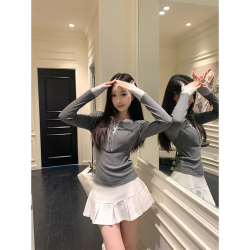 纯欲修身打底衫上衣女