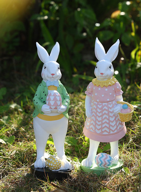 复活节兔子装饰摆件家居装饰
