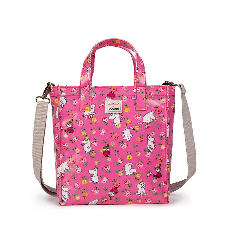 Cath Kidston英伦碎花田园手提购物袋斜挎包单肩包防水拉链便当包