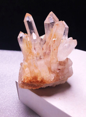 天然水晶簇原石矿标摆件 家居装饰原生态观赏石白水晶簇晶花