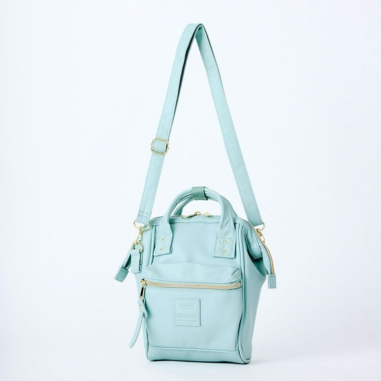 日本乐天斜挎包PU皮革单肩mini迷你背包男女包复古中古口金包bags