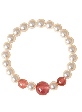 典雅白珍珠串珠手链小众感