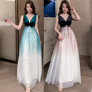 夜场女装桑拿技师KTV公主酒店气质夜总会公关佳丽晚礼服蓬蓬长裙