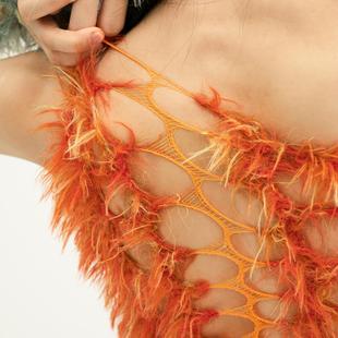 Mind 针织弹力长毛镂空软滑 The 设计师面料 Gap 事儿×YICHEN