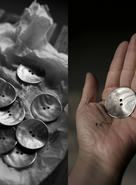 德国UNION KNOPF—合金纽扣不规则圆形二孔纽 38.75mm辅料／1粒价