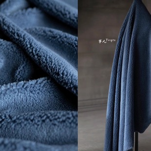 面料 加厚颗粒长绒羊羔绒布料 70%off 高端人造皮草—30%羊毛