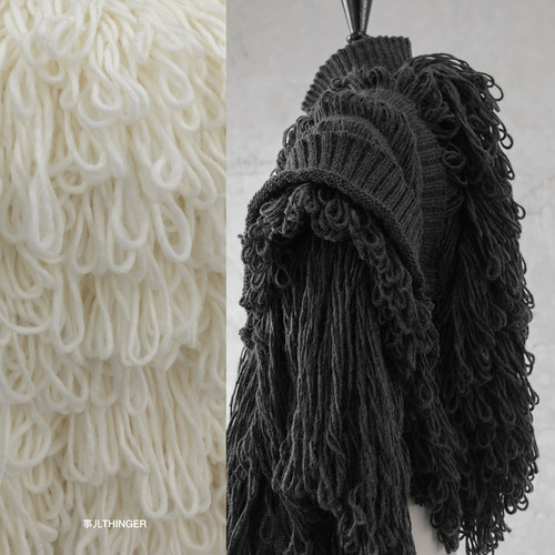 发现一款30cm长的超粗羊毛线流苏