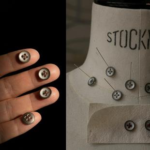 合金四孔钮10mm衬衣四眼钮扣／1枚价 KNOPF—苍白 事儿 德国UNION