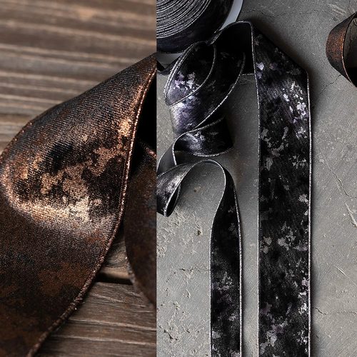 事儿丝带丝绒金属感金银丝光泽