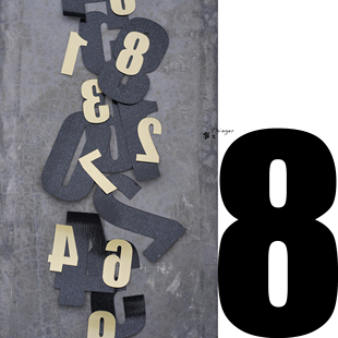 字体 70%off Impact 8－TPU热熔胶膜 多色多规格／1套 阿拉伯数字