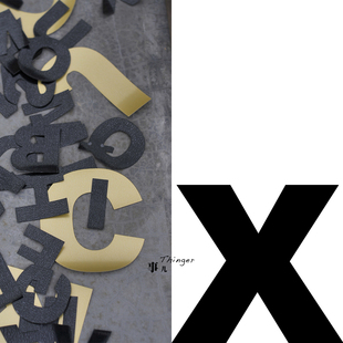 70%off black字体多色多规格／1包 英文字母X－TPU热熔胶膜Arial