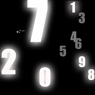 70%off反光阿拉伯数字－TPU热熔胶膜 9／1套价 Impact字体多规格0