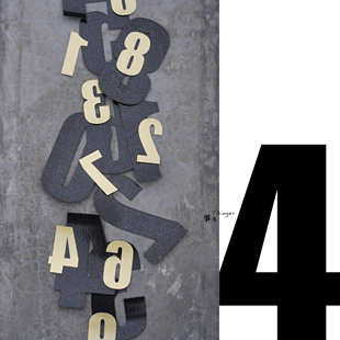 字体 70%off Impact 4－TPU热熔胶膜 多色多规格／1套 阿拉伯数字