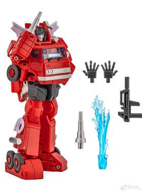 Newage 变形玩具 NA H46回火 消防车金刚 云梯车 Backdraft 水贴