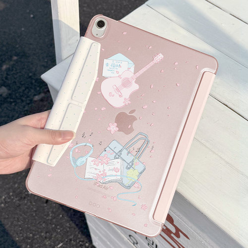 morock内置笔袋ipadair5保护套air8764Y折PC防弯背板无笔槽iPad11硬保护壳适用mini76平板10代pro苹果13