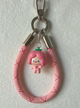 手机绳挂件手机链萌粒手机挂绳兔兔熊rico温迪