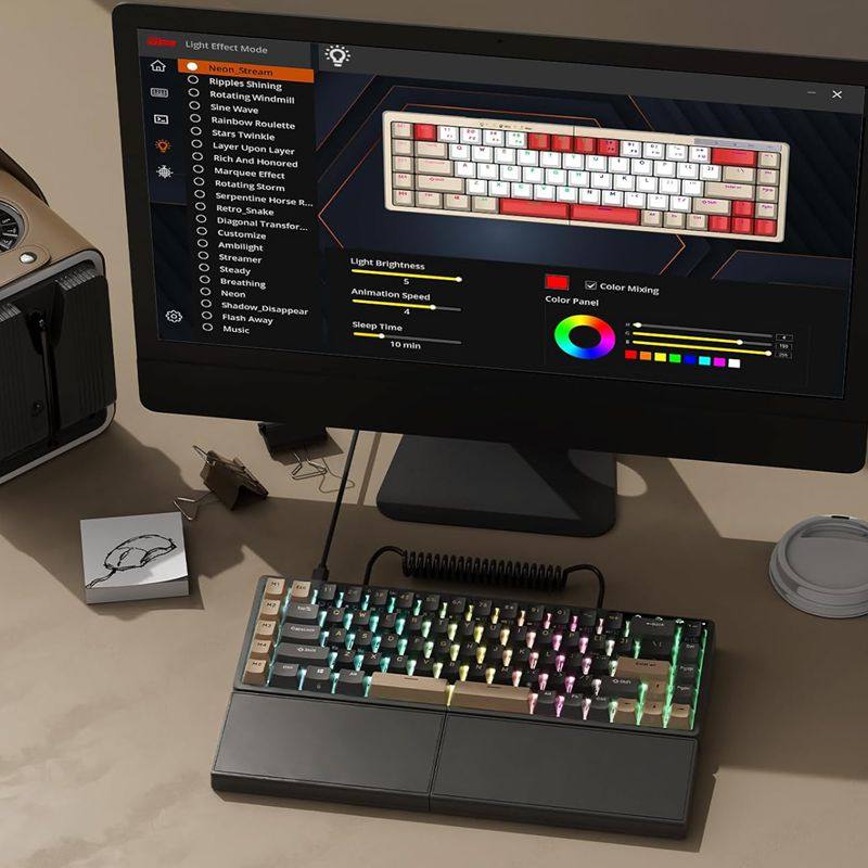 RKS70三模分体式机械键盘