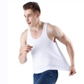 春夏季 薄款 纯棉无痕大码 AB内衣背心男士 宽松百搭打底简约汗衫 L615