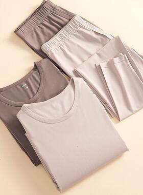 ab内衣男秋冬季保暖套装莫代尔棉弹力轻薄透气圆领打底秋衣裤TF10