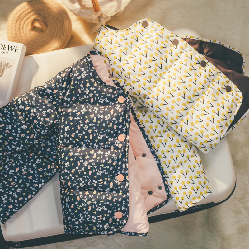 女宝宝中小童轻薄长袖内搭羽绒服