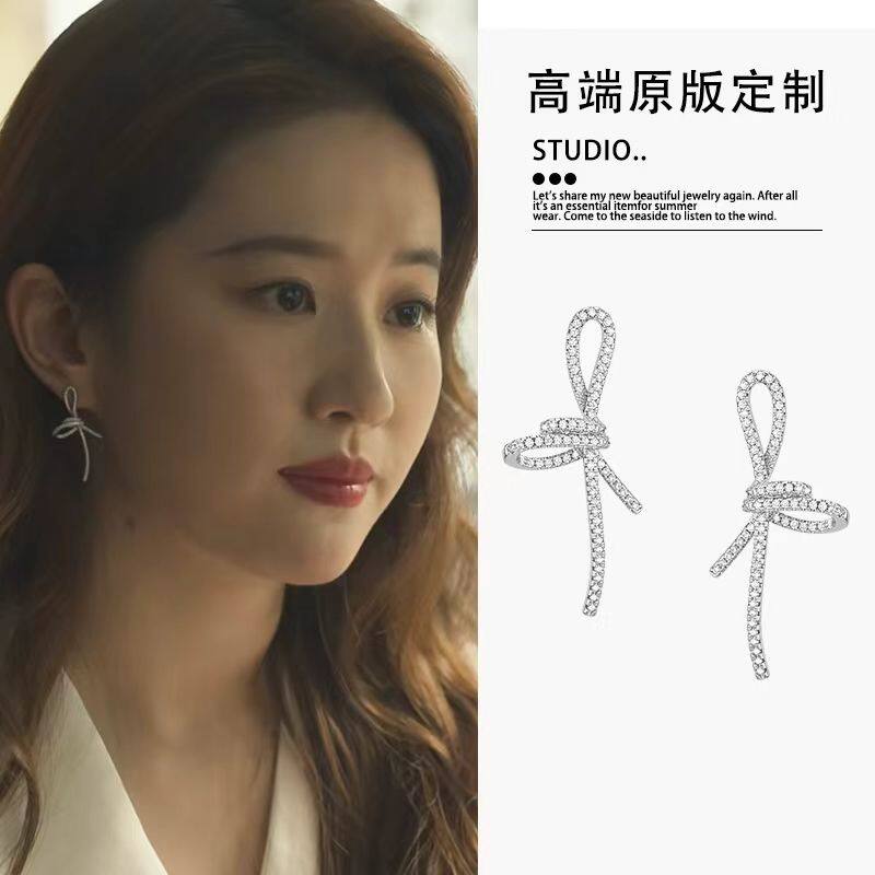 玫瑰的故事刘亦菲黄亦玫同款耳环耳环