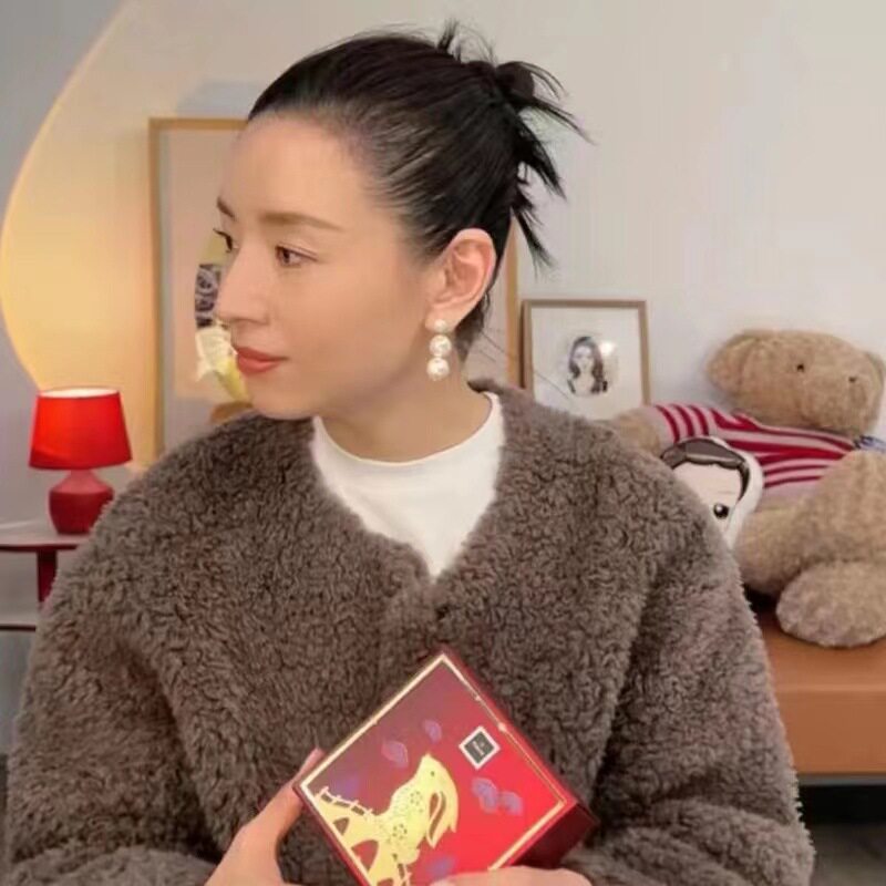 董洁直播间同款耳环气质