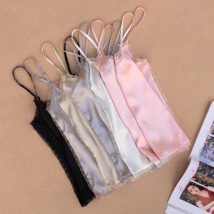 回购王 每年出口10万件100%桑蚕丝打底吊带背心纯天然真丝女内搭