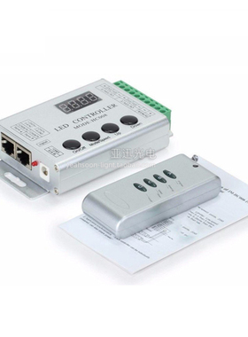 led幻彩灯带12v全彩控制器2811/6803追逐流水5v无线遥控器HC008