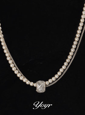 yoyr项链 时来运转项链双层叠戴高级感香槟新年轻奢项链